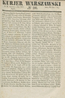 Kurjer Warszawski. 1837, № 106 (21 kwietnia)