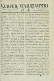 Kurjer Warszawski. 1837, № 114 (29 kwietnia)
