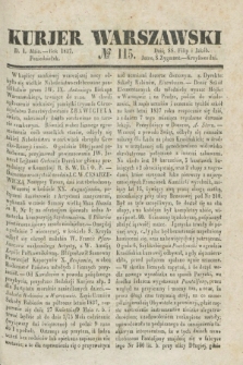 Kurjer Warszawski. 1837, № 115 (1 maja)