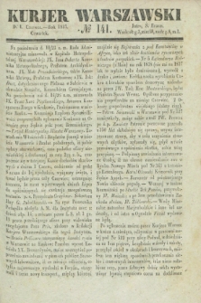 Kurjer Warszawski. 1837, № 141 (1 czerwca)