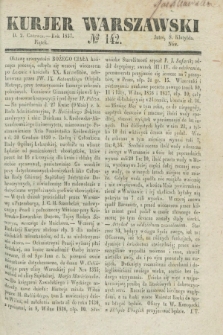 Kurjer Warszawski. 1837, № 142 (2 czerwca)