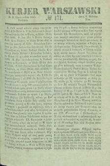 Kurjer Warszawski. 1837, № 171 (2 lipca)