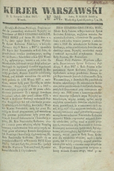 Kurjer Warszawski. 1837, № 201 (1 sierpnia)