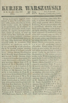 Kurjer Warszawski. 1837, № 218 (19 sierpnia)