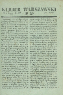 Kurjer Warszawski. 1837, № 229 (30 sierpnia)