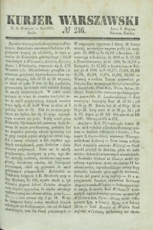 Kurjer Warszawski. 1837, № 236 (6 września)
