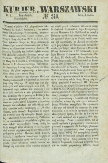 Kurjer Warszawski. 1837, № 240 (11 września)
