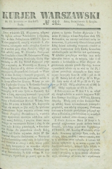 Kurjer Warszawski. 1837, № 242 (13 września)