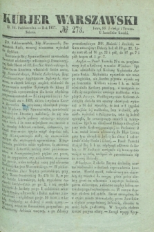 Kurjer Warszawski. 1837, № 273 (14 października)