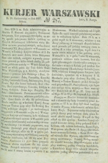 Kurjer Warszawski. 1837, № 287 (28 października)