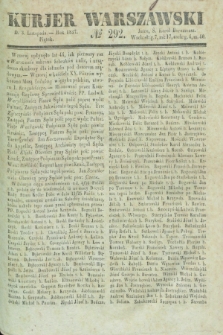 Kurjer Warszawski. 1837, № 292 (3 listopada)