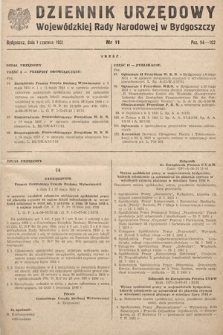 Dziennik Urzędowy Wojewódzkiej Rady Narodowej w Bydgoszczy. 1951, nr 11