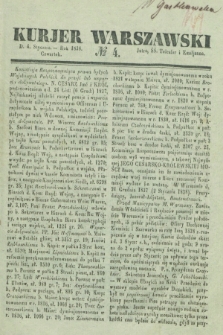 Kurjer Warszawski. 1838, № 4 (4 stycznia)