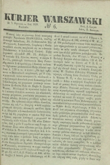 Kurjer Warszawski. 1838, № 6 (7 stycznia)