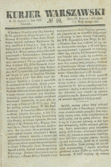 Kurjer Warszawski. 1838, № 10 (11 stycznia)