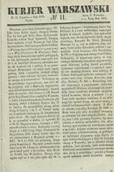 Kurjer Warszawski. 1838, № 11 (12 stycznia)