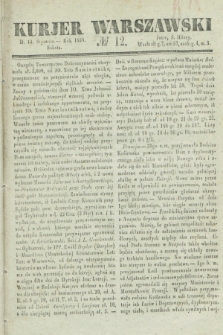 Kurjer Warszawski. 1838, № 12 (13 stycznia)