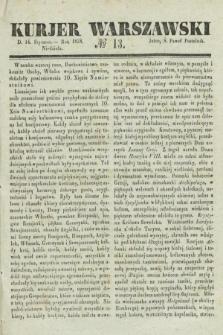 Kurjer Warszawski. 1838, № 13 (14 stycznia)