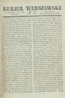 Kurjer Warszawski. 1838, № 17 (18 stycznia)