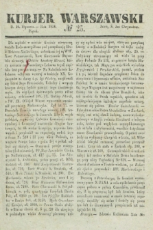 Kurjer Warszawski. 1838, № 25 (26 stycznia)
