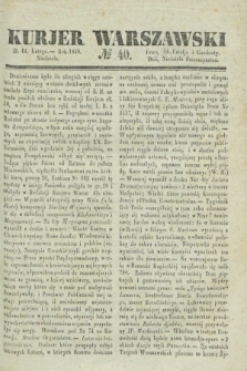 Kurjer Warszawski. 1838, № 40 (11 lutego)