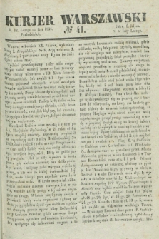 Kurjer Warszawski. 1838, № 41 (12 lutego)