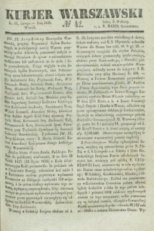 Kurjer Warszawski. 1838, № 42 (13 lutego)