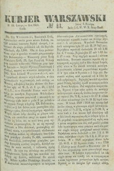 Kurjer Warszawski. 1838, № 43 (14 lutego)