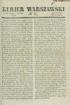 Kurjer Warszawski. 1838, № 45 (16 lutego)