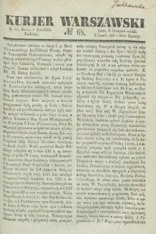 Kurjer Warszawski. 1838, № 68 (11 marca)