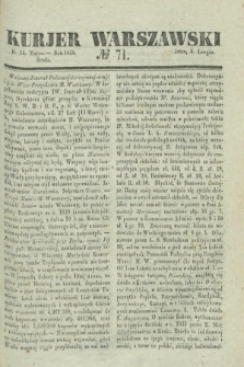 Kurjer Warszawski. 1838, № 71 (14 marca)