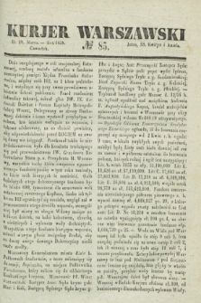 Kurjer Warszawski. 1838, № 85 (29 marca)