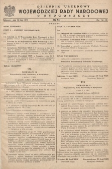 Dziennik Urzędowy Wojewódzkiej Rady Narodowej w Bydgoszczy. 1951, nr 14