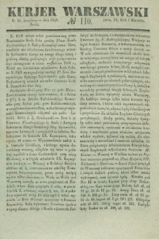 Kurjer Warszawski. 1838, № 110 (25 kwietnia)