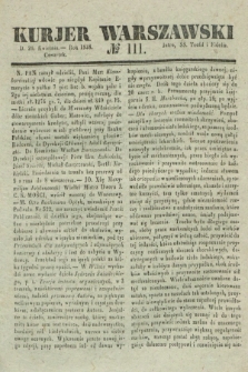 Kurjer Warszawski. 1838, № 111 (26 kwietnia)