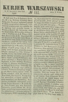 Kurjer Warszawski. 1838, № 112 (27 kwietnia)