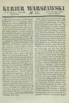 Kurjer Warszawski. 1838, № 115 (30 kwietnia)