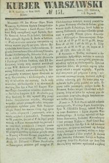 Kurjer Warszawski. 1838, № 151 (9 czerwca)