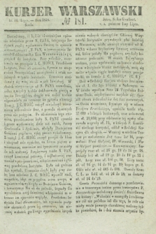 Kurjer Warszawski. 1838, № 181 (11 lipca)