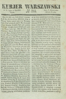 Kurjer Warszawski. 1838, № 183 (13 lipca)