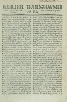 Kurjer Warszawski. 1838, № 185 (15 lipca)