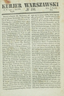 Kurjer Warszawski. 1838, № 190 (20 lipca)