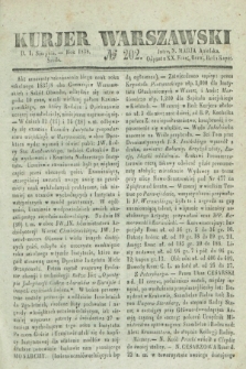 Kurjer Warszawski. 1838, № 202 (1 sierpnia)