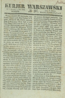 Kurjer Warszawski. 1838, № 207 (6 sierpnia)