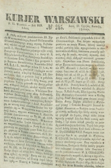 Kurjer Warszawski. 1838, № 245 (15 września)