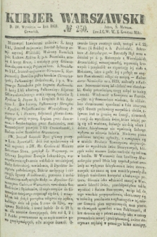 Kurjer Warszawski. 1838, № 250 (20 września)