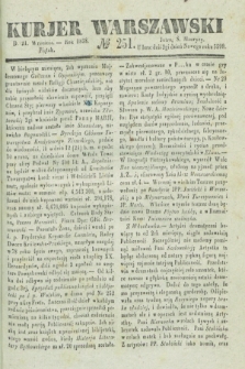 Kurjer Warszawski. 1838, № 251 (21 września)