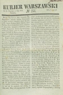 Kurjer Warszawski. 1838, № 253 (23 września)