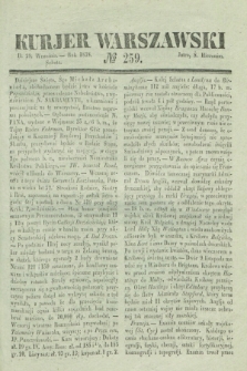 Kurjer Warszawski. 1838, № 259 (29 września)