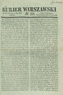 Kurjer Warszawski. 1838, № 260 (30 września)